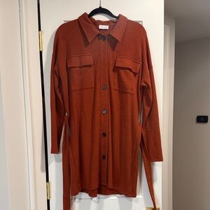 Pink Lily Rust Mini Dress